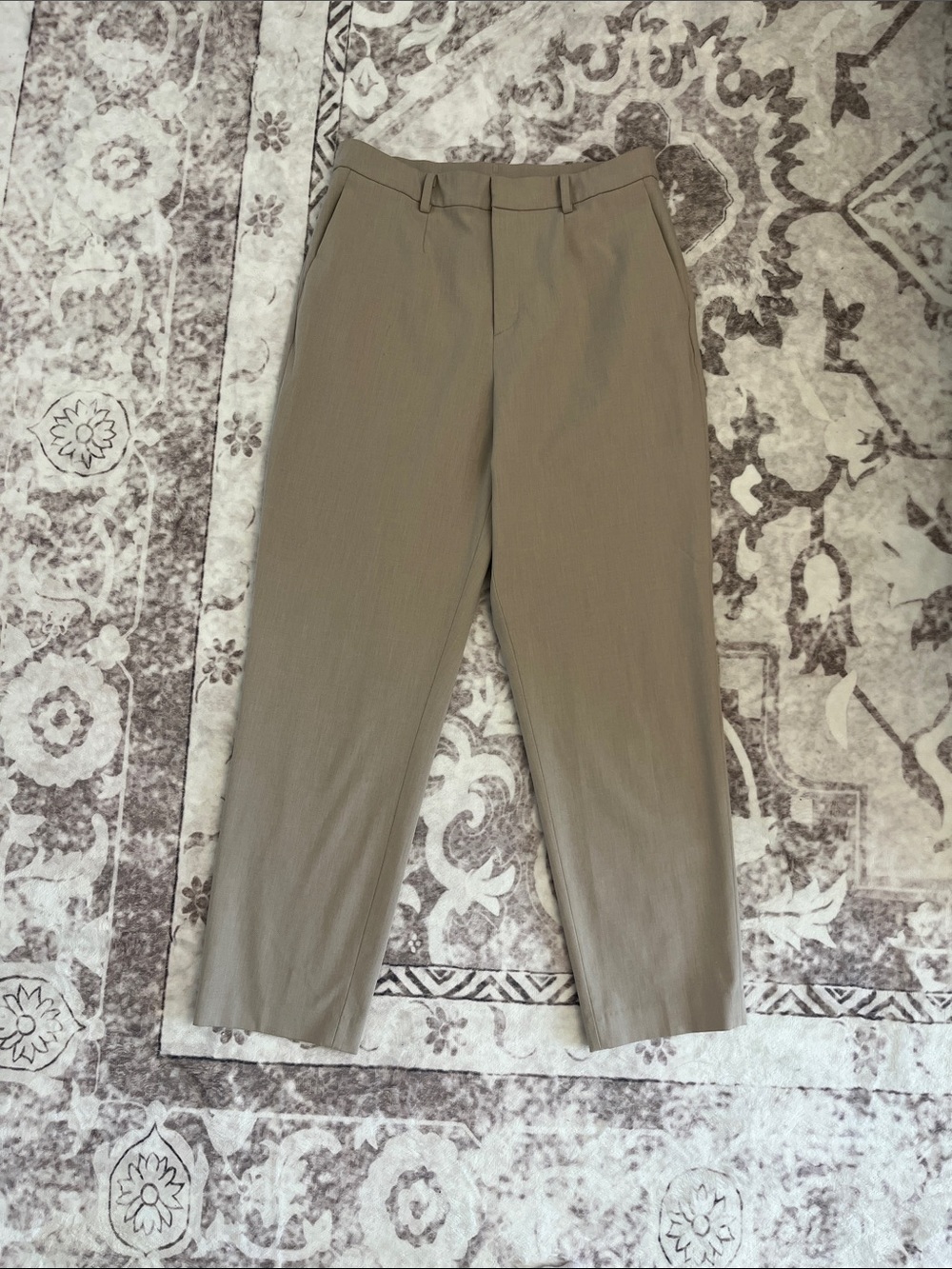 Uniqlo Tan Straight Leg Pants